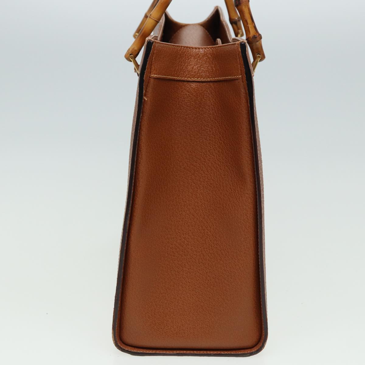 GUCCI Bamboo Hand Bag Leather Brown 002 1186 0260 81198