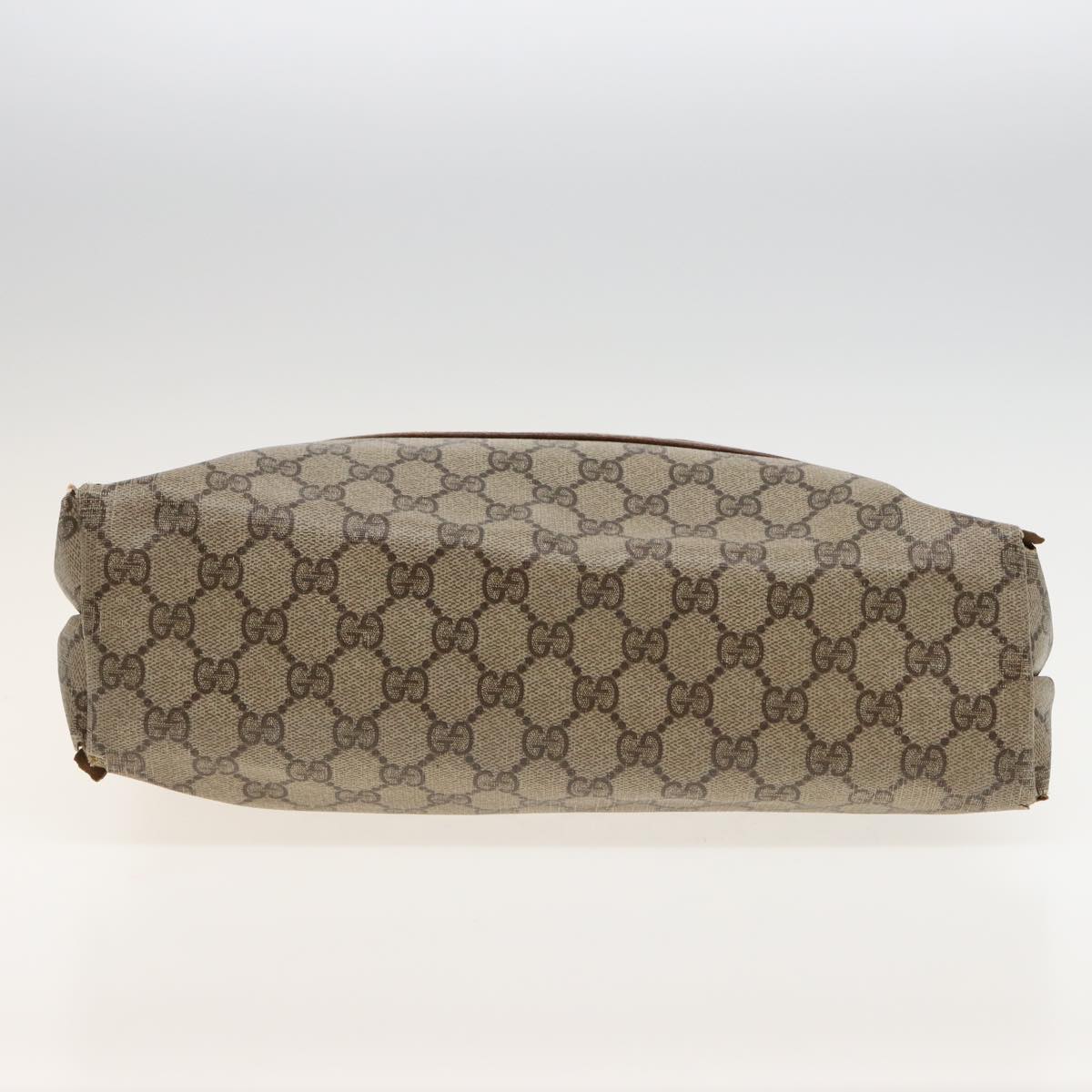 GUCCI GG Supreme Web Sherry Line Tote Bag PVC Leather Beige 89 02 003 81209