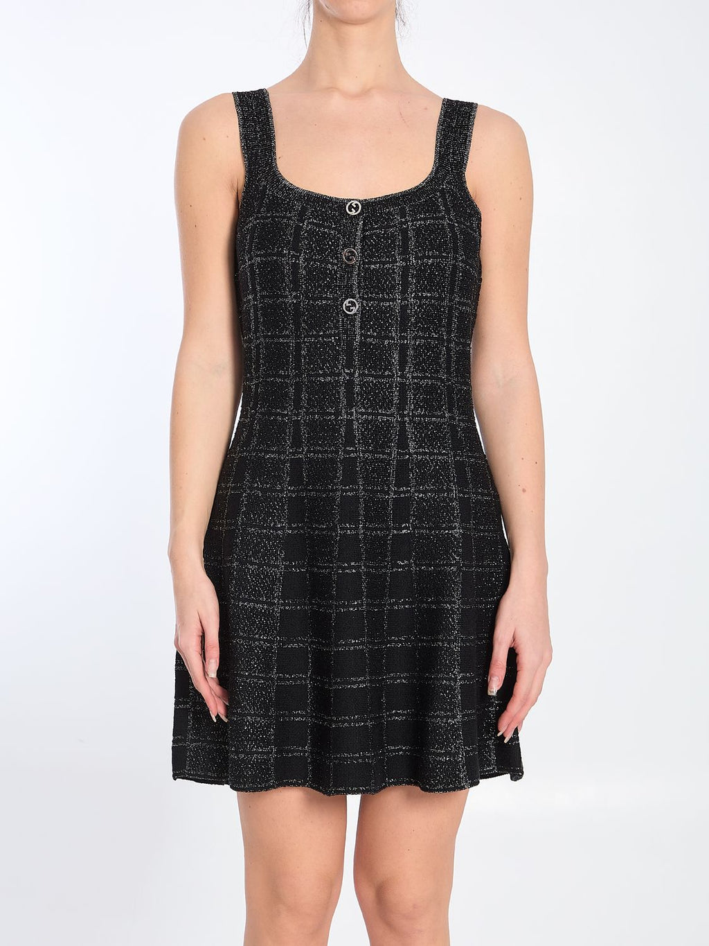 GUCCI Sleeveless Mini Dress with Flared Skirt
