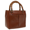 GUCCI Bamboo Hand Bag Leather Brown 000 122 0316 81328