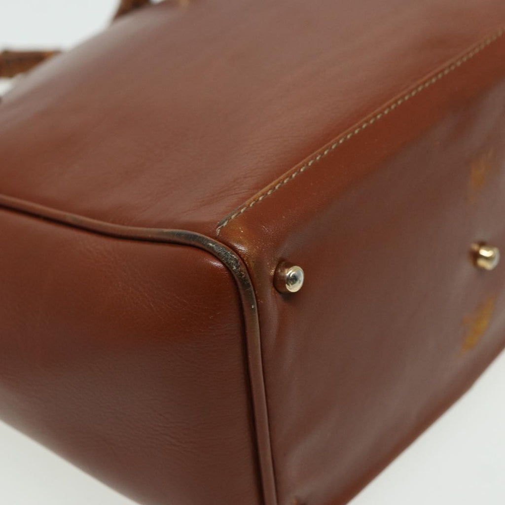 GUCCI Bamboo Hand Bag Leather Brown 000 122 0316 81328