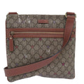GUCCI GG Supreme Shoulder Bag PVC Leather Beige 295257 81454