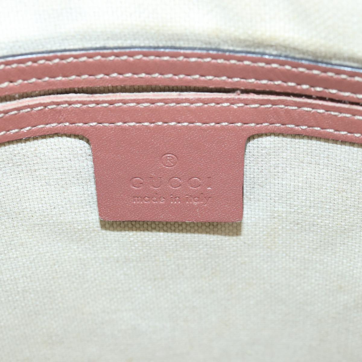GUCCI GG Supreme Shoulder Bag PVC Leather Beige 295257 81454