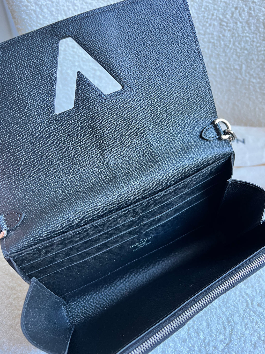 Louis Vuitton Reverse Monogram Studded Twist Chain Wallet