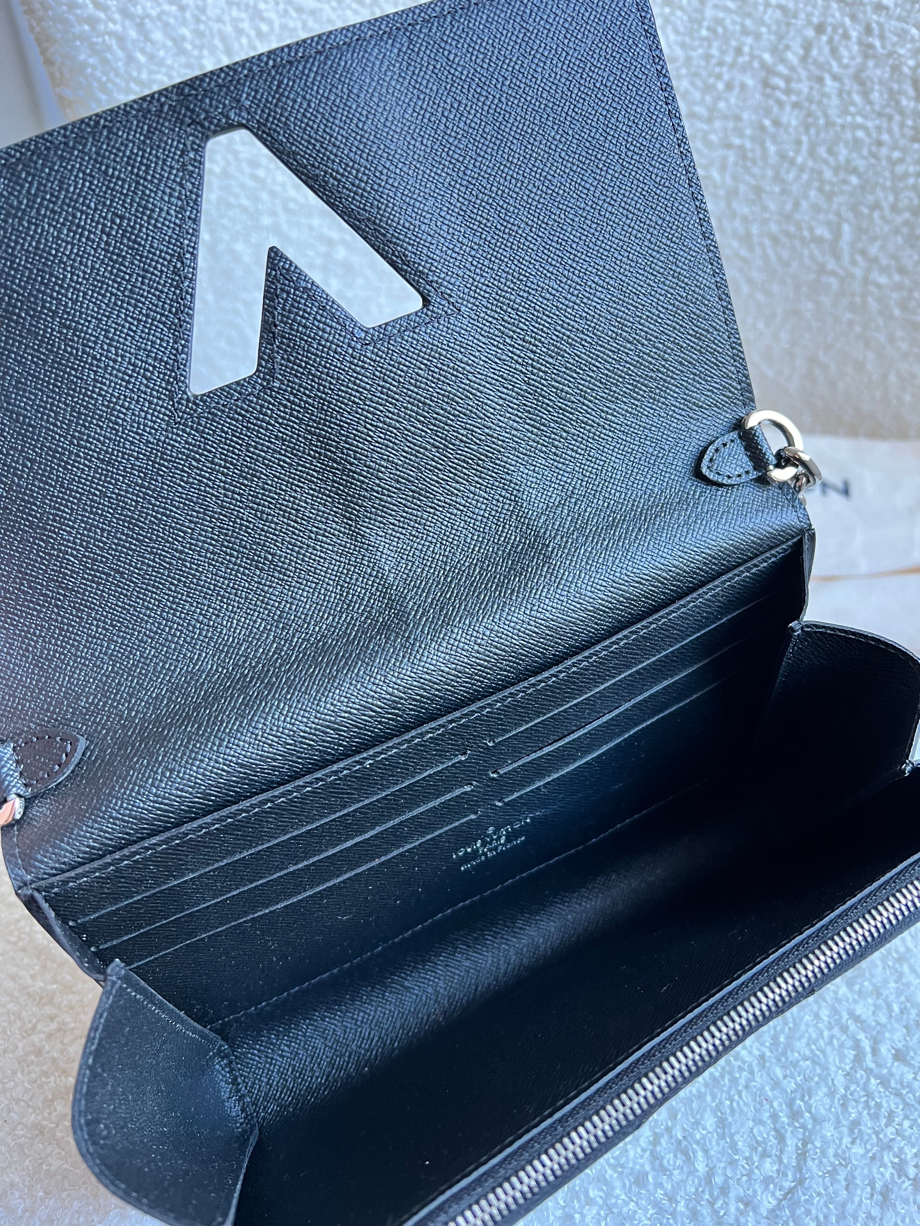 Louis Vuitton Reverse Monogram Studded Twist Chain Wallet