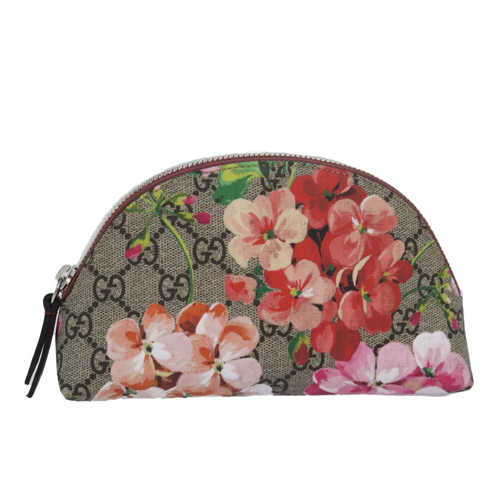GUCCI GG Supreme Pouch PVC Leather Beige 431380 81502