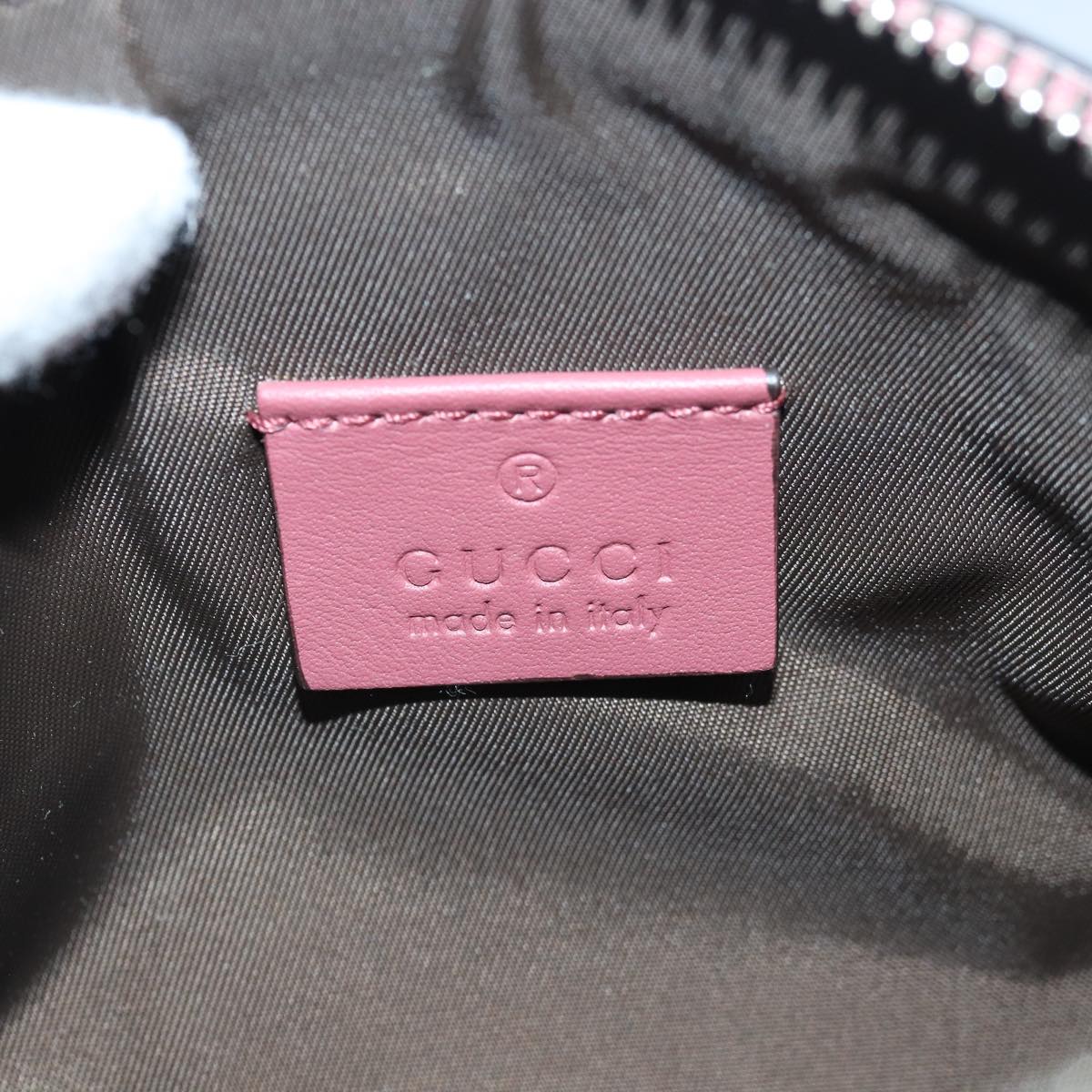 GUCCI GG Supreme Pouch PVC Leather Beige 431380 81502