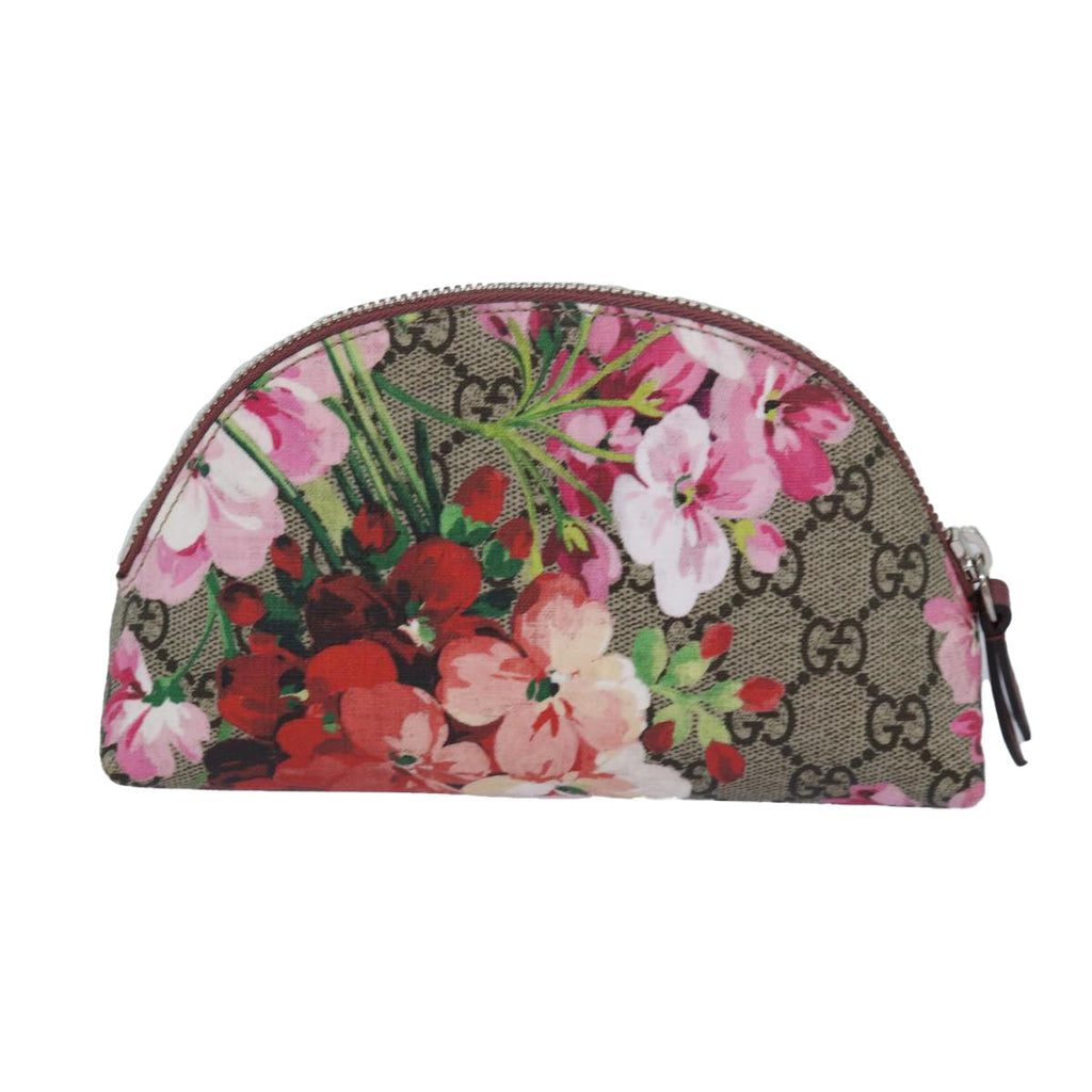GUCCI GG Supreme Pouch PVC Leather Beige 431380 81502