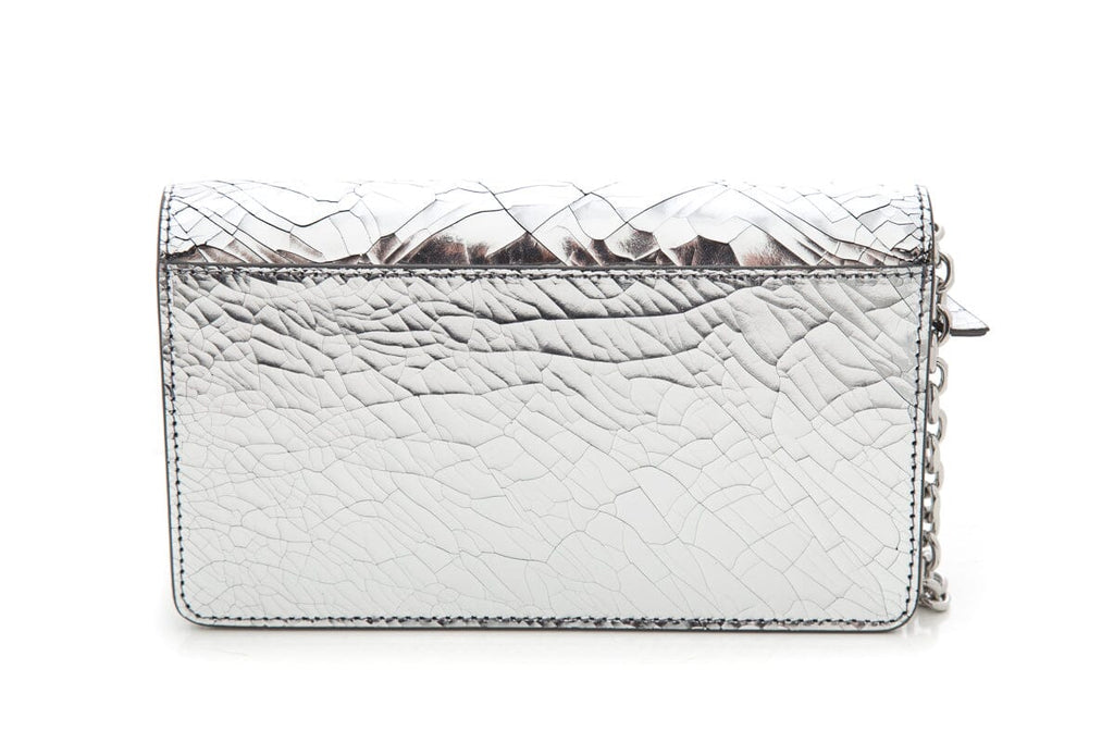 Maison Margiela Fridge Metallic-Finish Silver Cross-Body