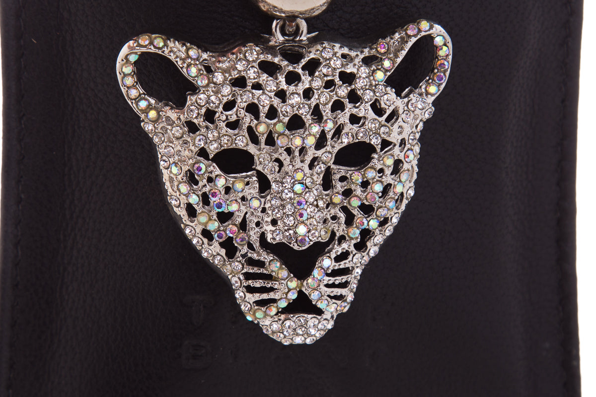 Thale Blanc Black Embellished Pouch Cross-Body
