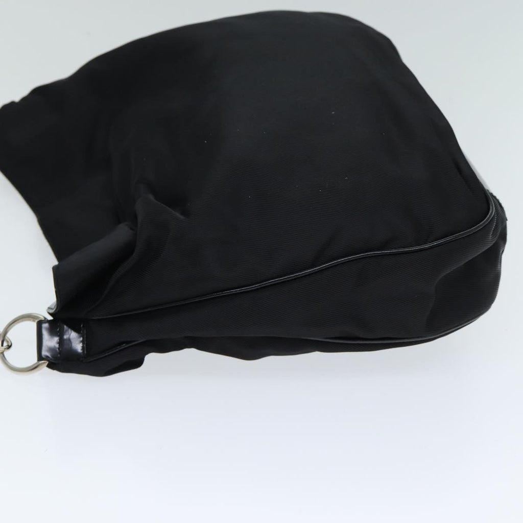 GUCCI Bamboo Shoulder Bag Nylon Black 001 1998 1577 81620