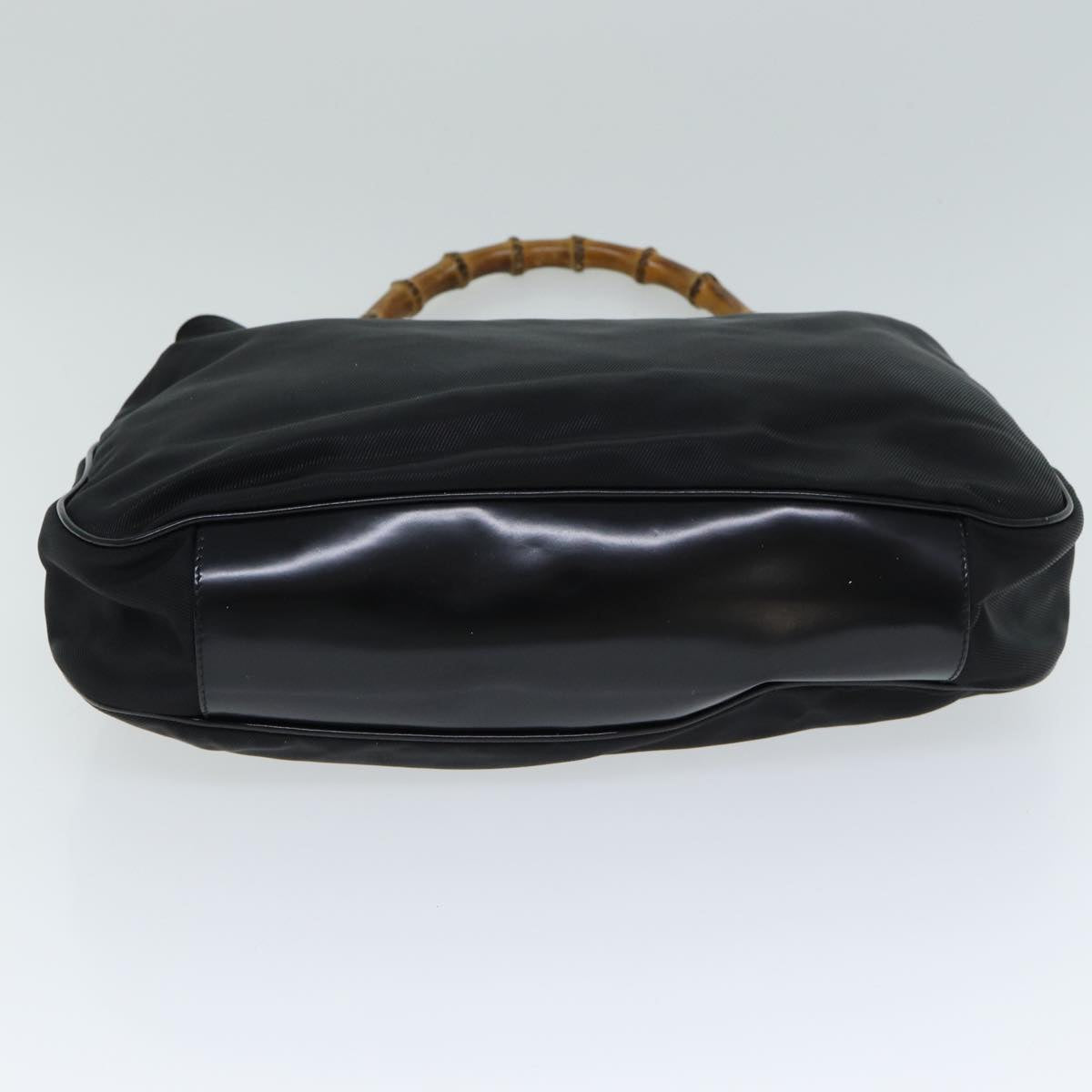 GUCCI Bamboo Shoulder Bag Nylon Black 001 1998 1577 81620