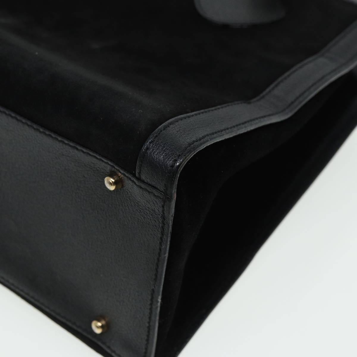 GUCCI Bamboo Hand Bag Leather Black 002 1095 0260 81629