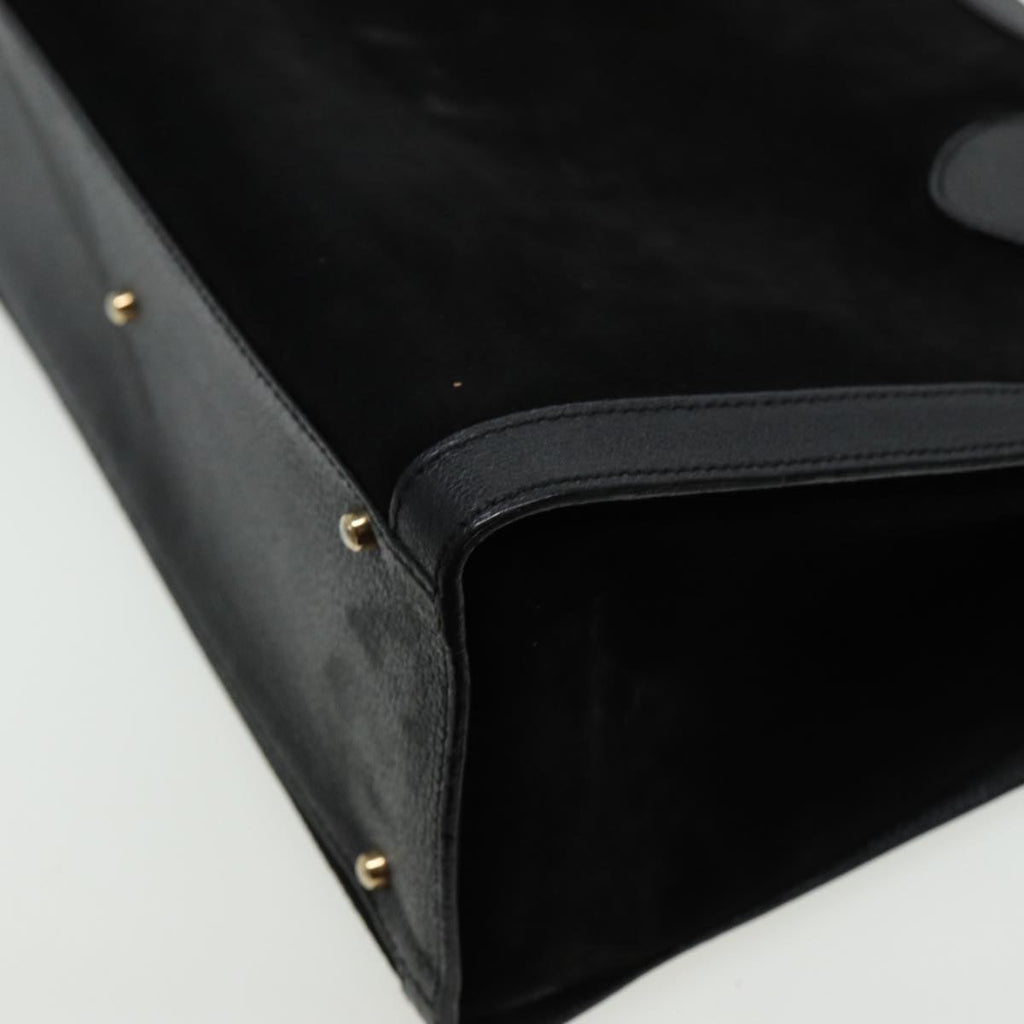 GUCCI Bamboo Hand Bag Leather Black 002 1095 0260 81629