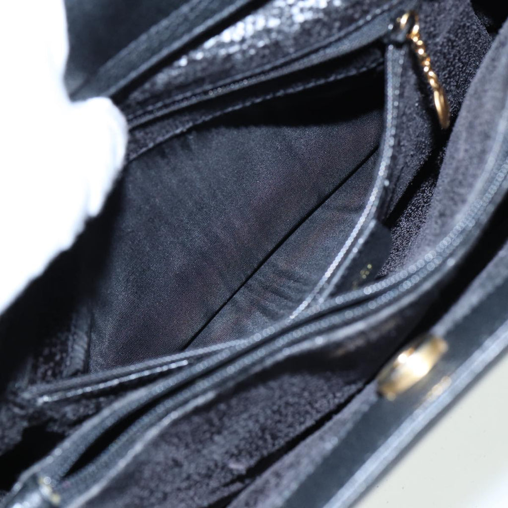 GUCCI Bamboo Hand Bag Leather Black 002 1095 0260 81630