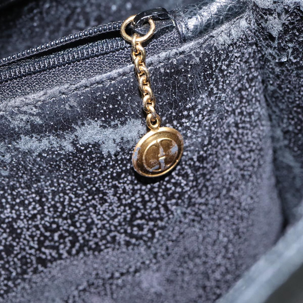 GUCCI Bamboo Hand Bag Leather Black 002 1095 0260 81630