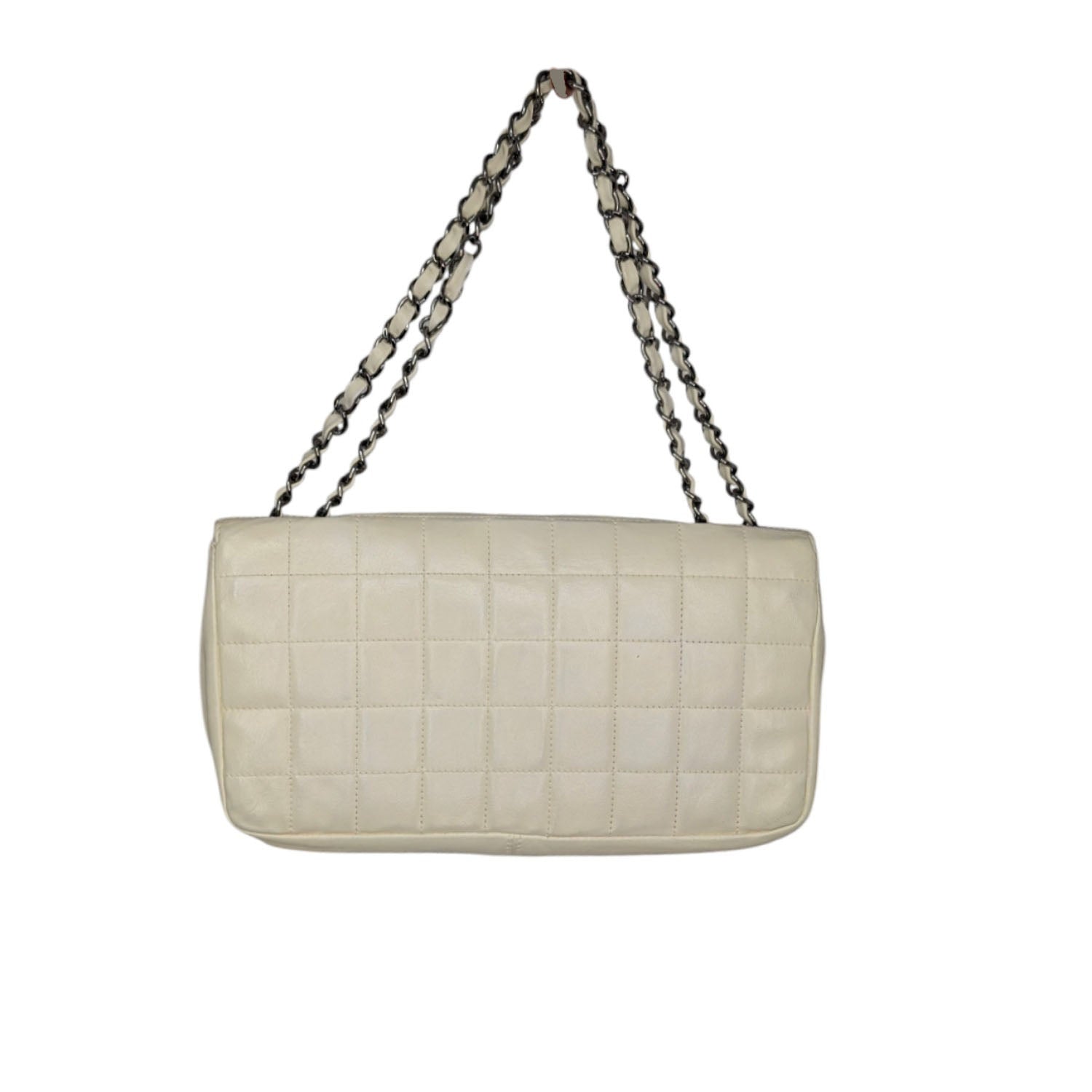 Chanel 2006 Chocolate Bar Lambskin Bicolor Kiss-Lock Flap