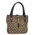 GUCCI New Jackie GG Canvas Hand Bag Beige 145817 81780