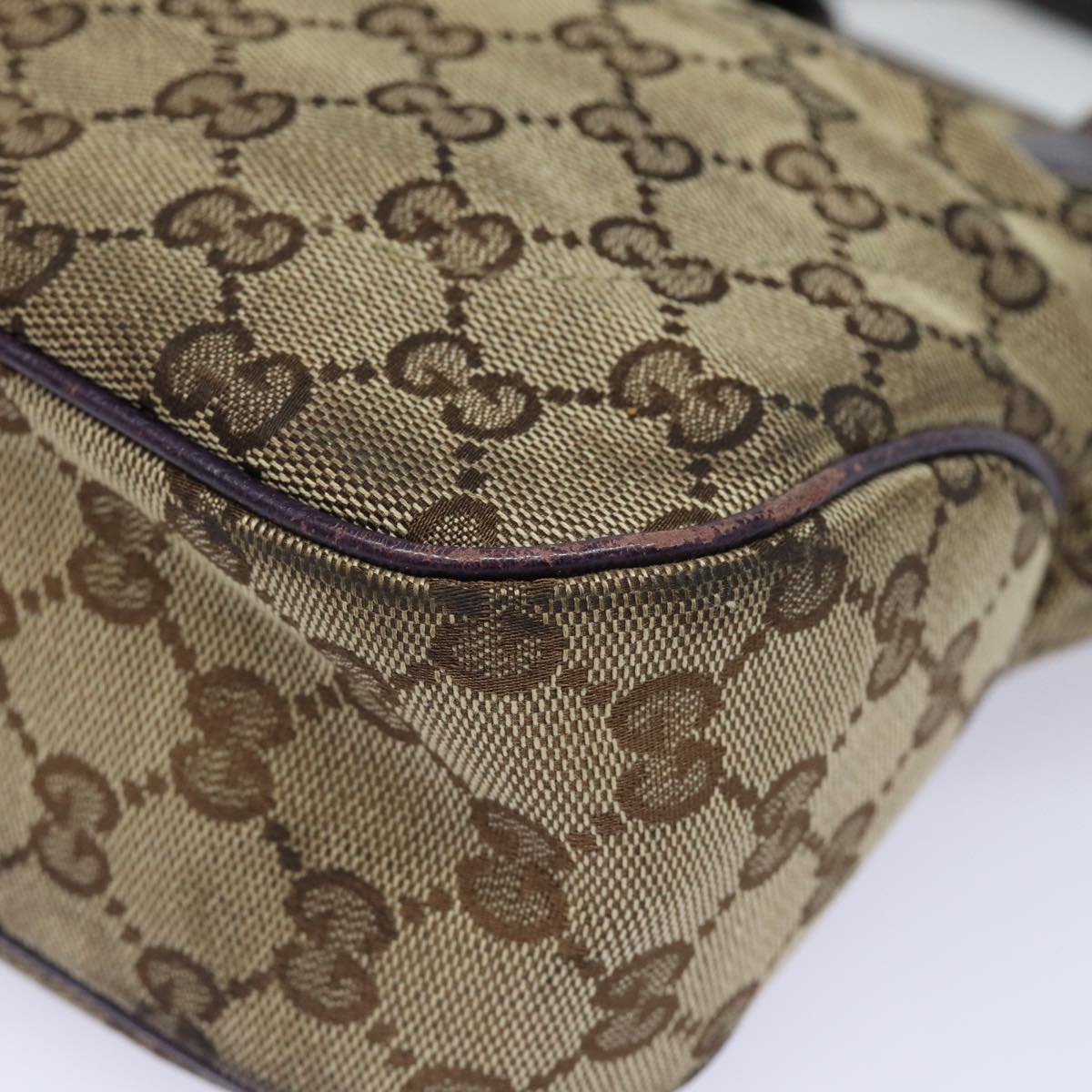 GUCCI New Jackie GG Canvas Hand Bag Beige 145817 81780