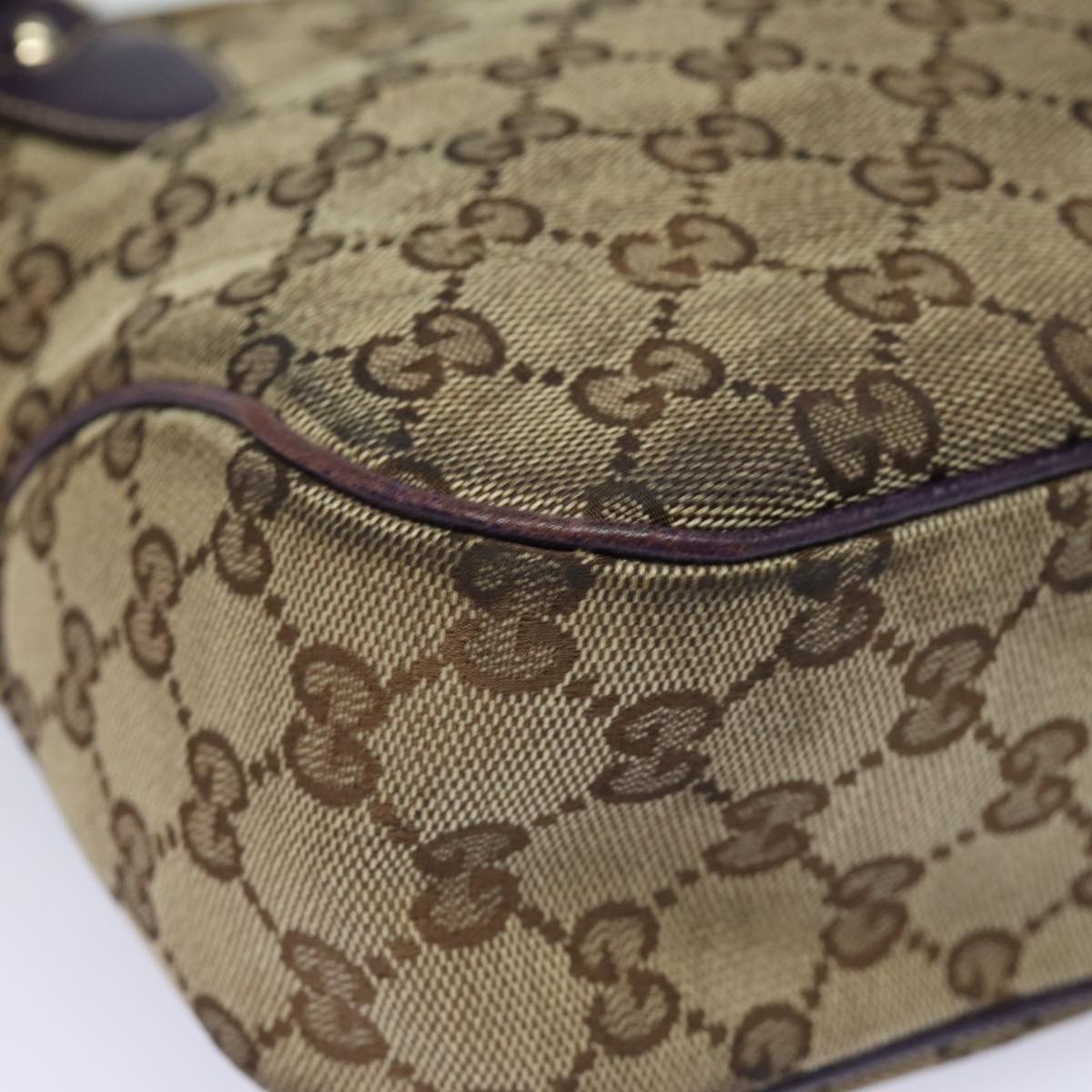 GUCCI New Jackie GG Canvas Hand Bag Beige 145817 81780