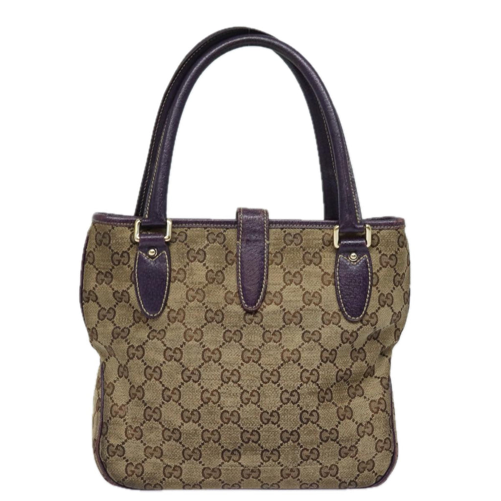 GUCCI New Jackie GG Canvas Hand Bag Beige 145817 81780