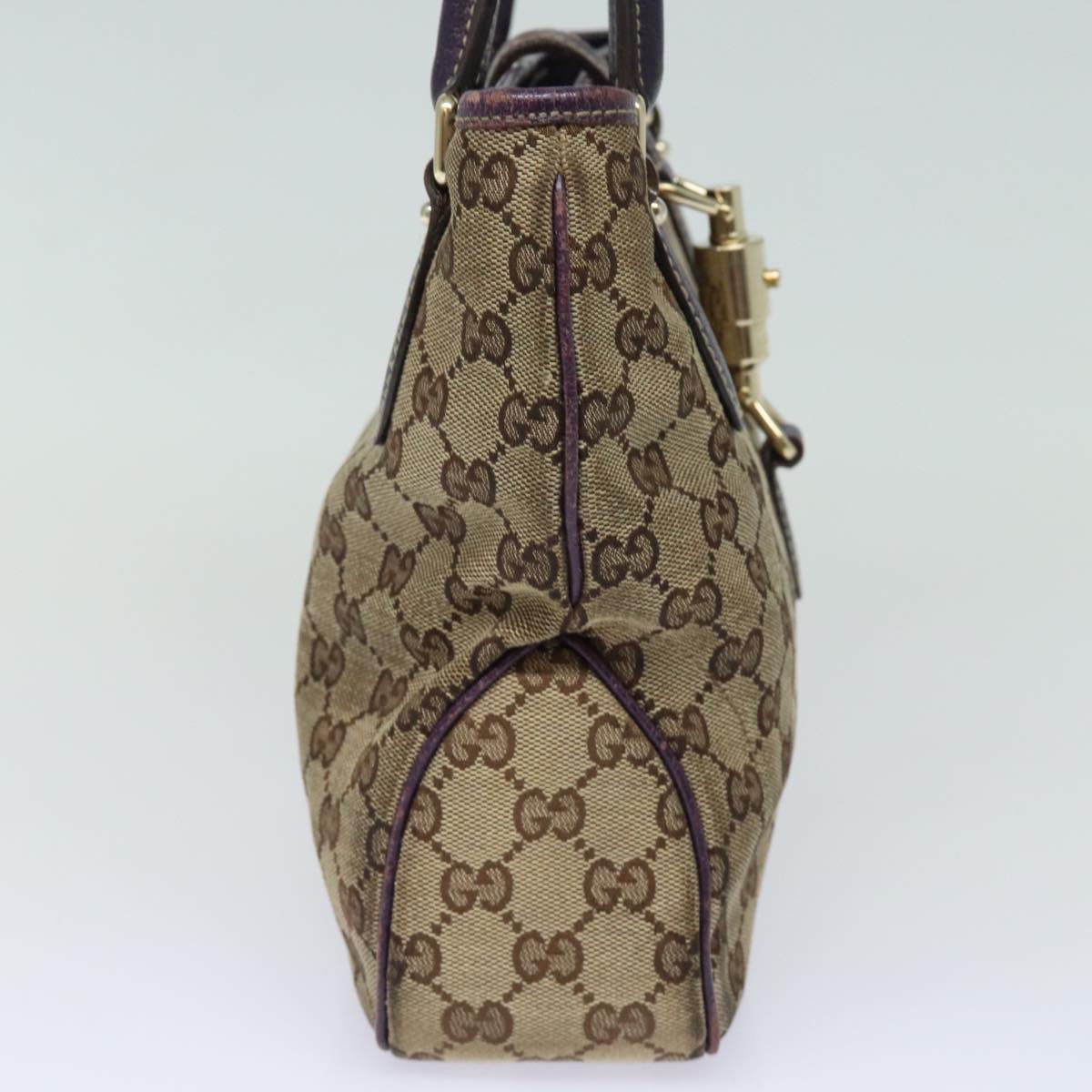 GUCCI New Jackie GG Canvas Hand Bag Beige 145817 81780