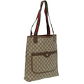 GUCCI GG Supreme Web Sherry Line Tote Bag Beige 40 02 003 81810