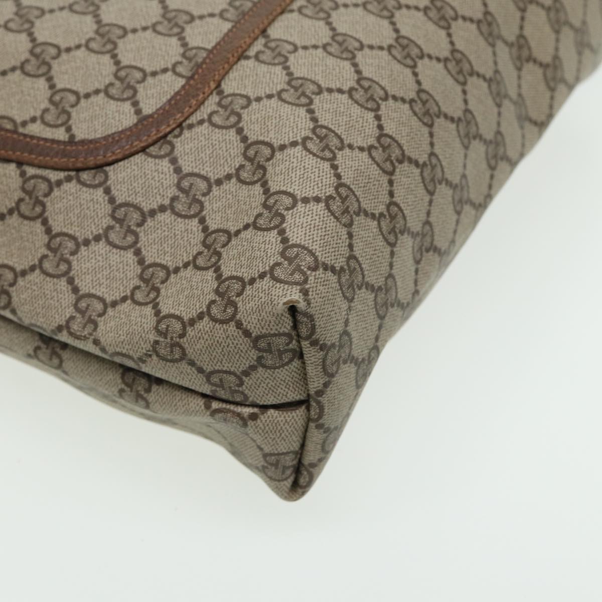 GUCCI GG Supreme Web Sherry Line Tote Bag Beige 40 02 003 81810