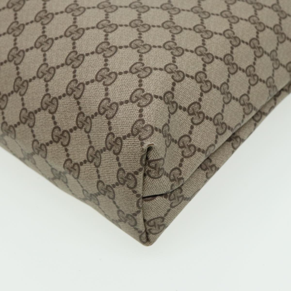 GUCCI GG Supreme Web Sherry Line Tote Bag Beige 40 02 003 81810