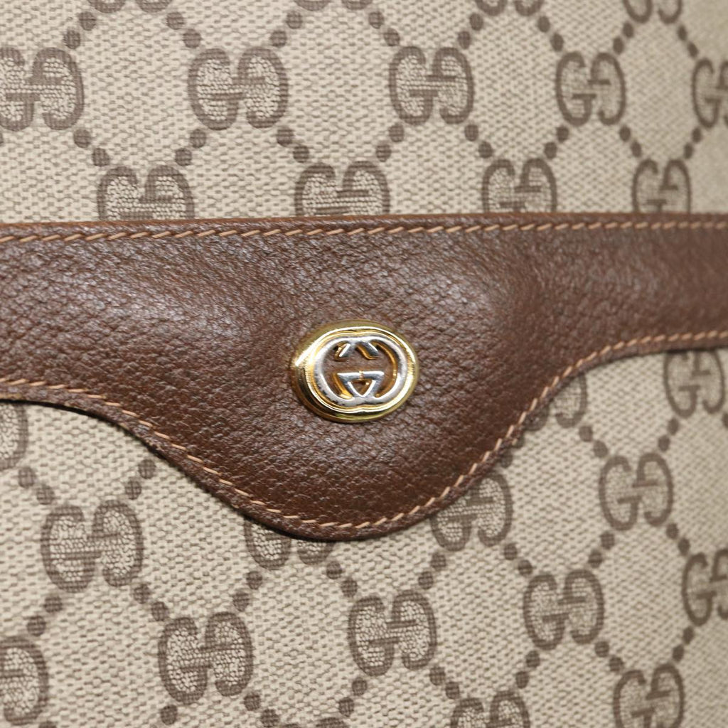 GUCCI GG Supreme Web Sherry Line Tote Bag Beige 40 02 003 81810