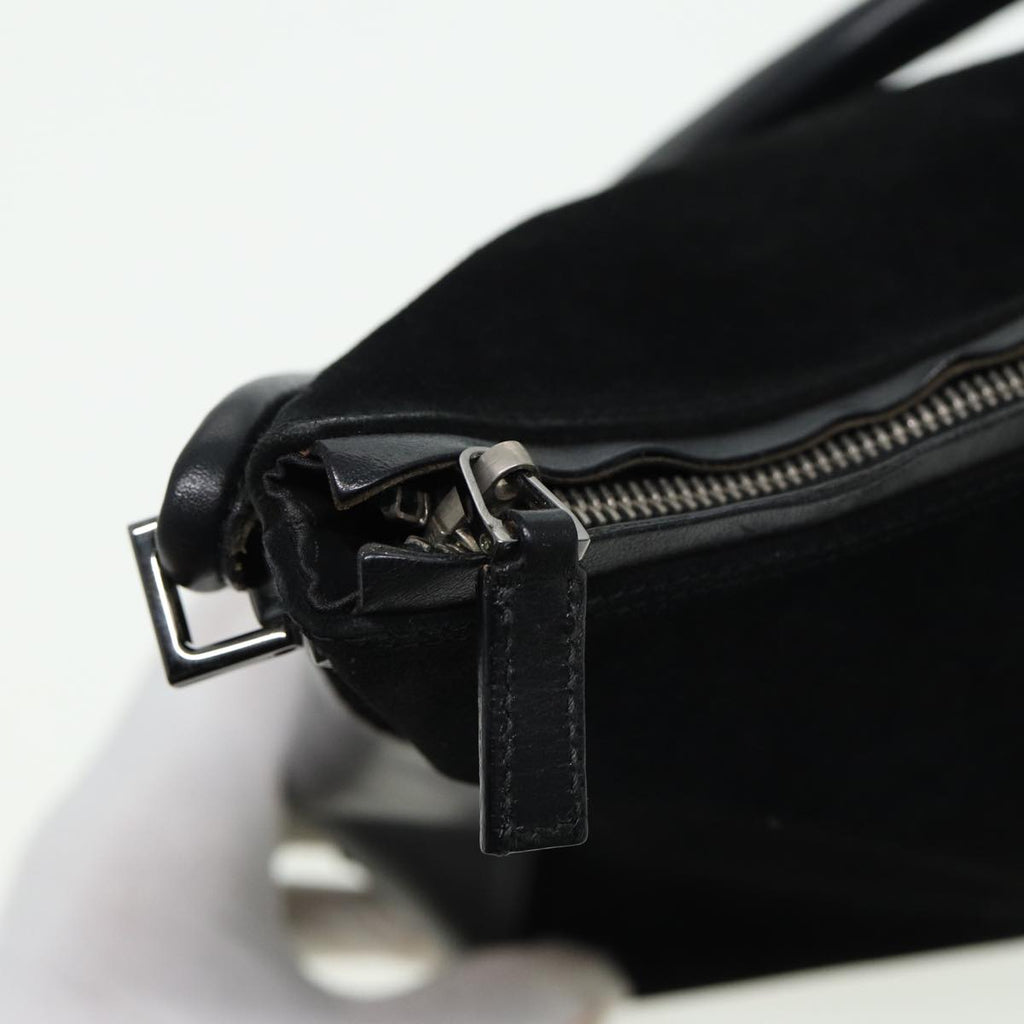 GUCCI Shoulder Bag Suede Black 001 3766 81827