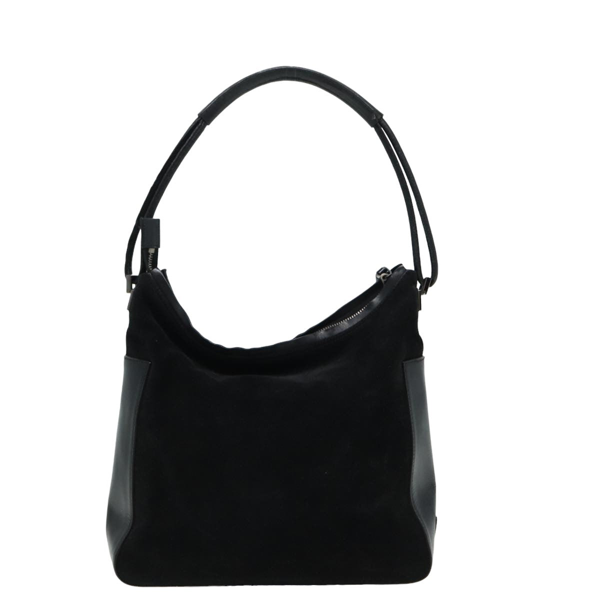 GUCCI Shoulder Bag Suede Black 001 3766 81827
