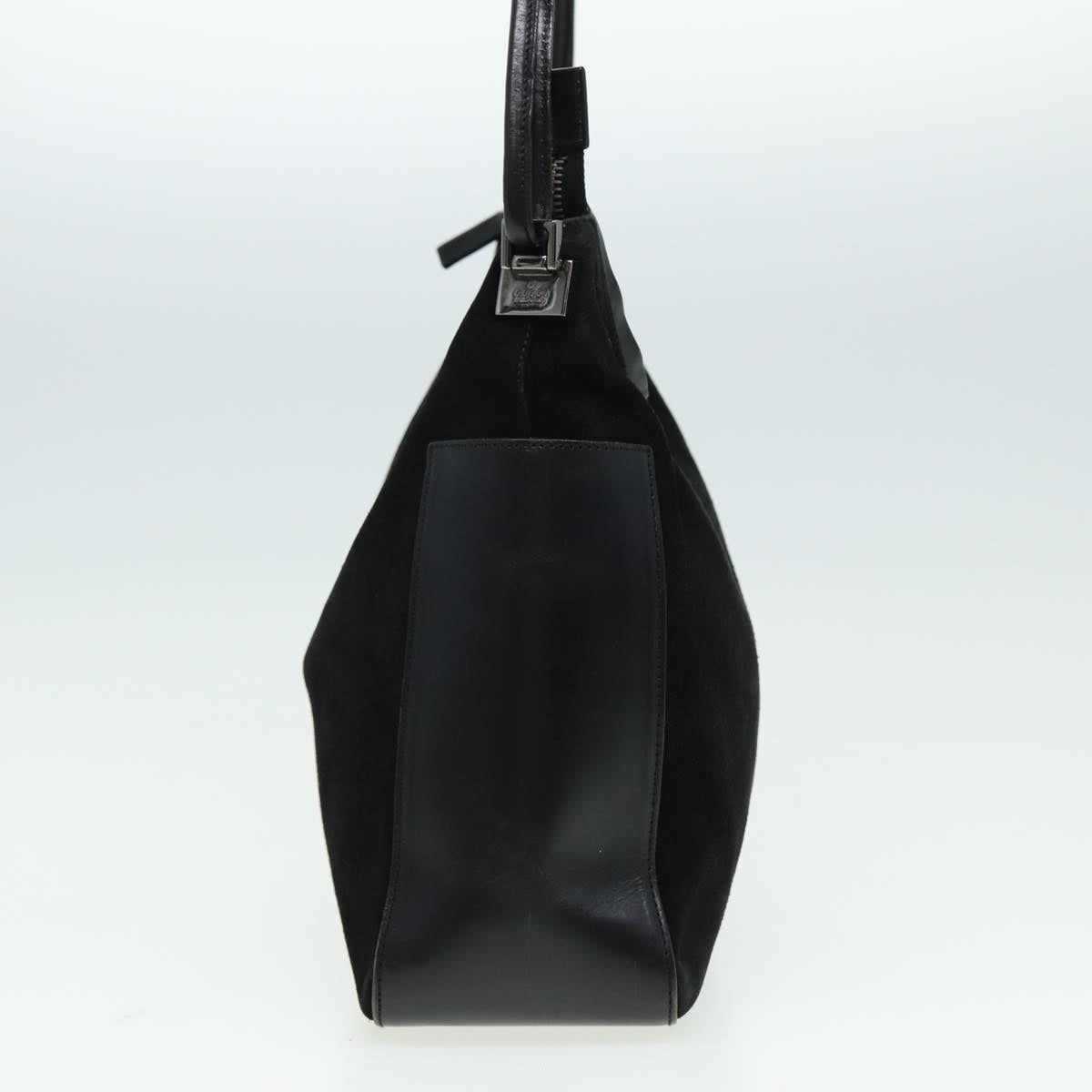 GUCCI Shoulder Bag Suede Black 001 3766 81827