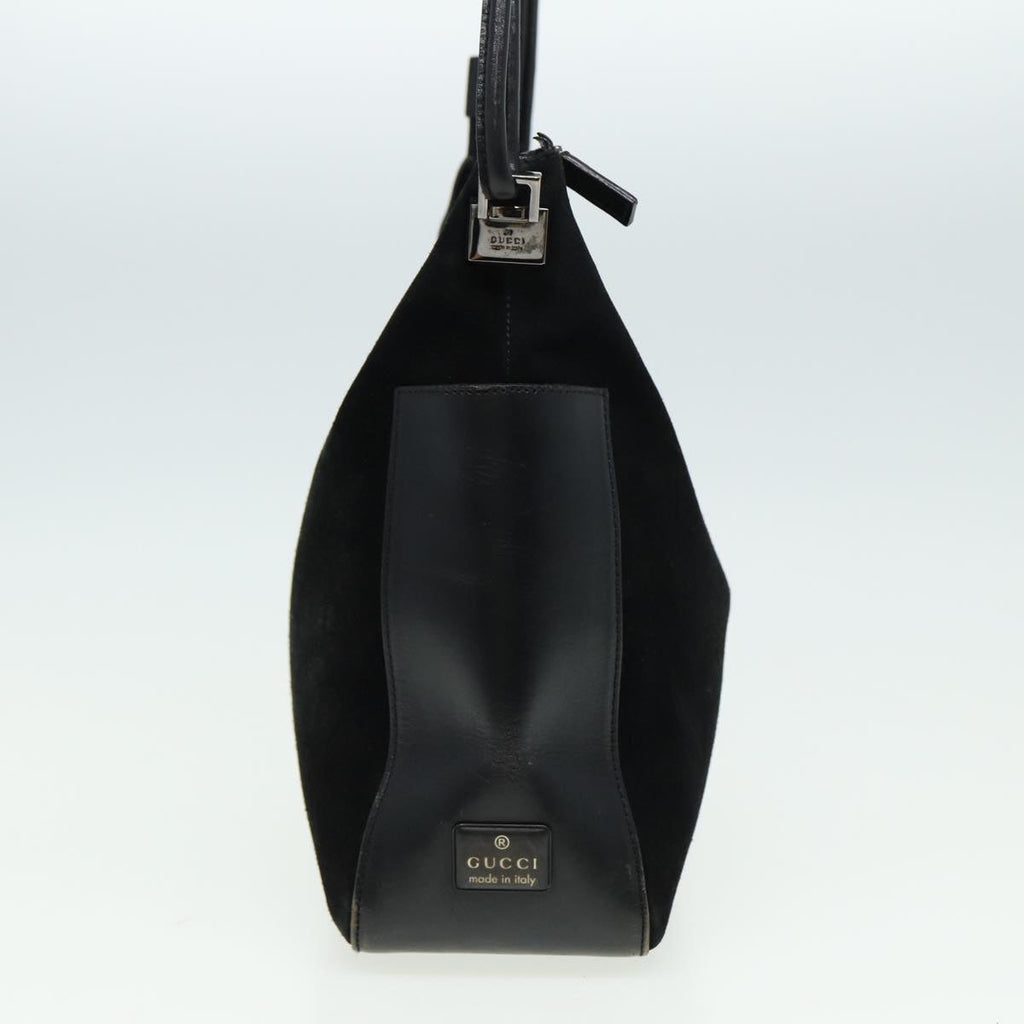 GUCCI Shoulder Bag Suede Black 001 3766 81827