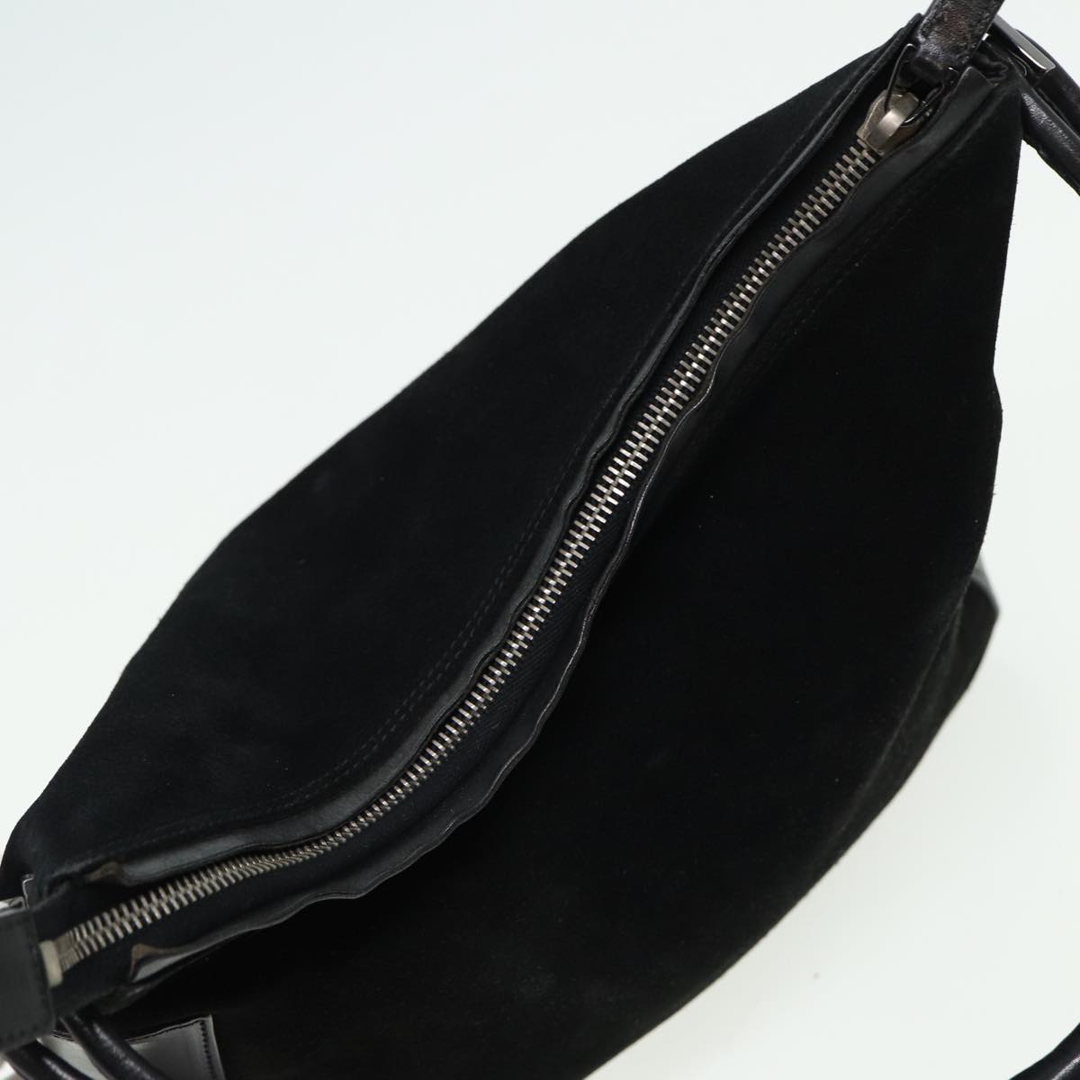GUCCI Shoulder Bag Suede Black 001 3766 81827
