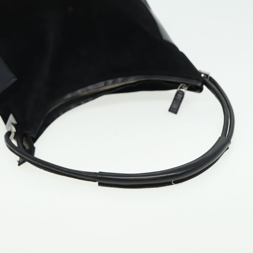 GUCCI Shoulder Bag Suede Black 001 3766 81827