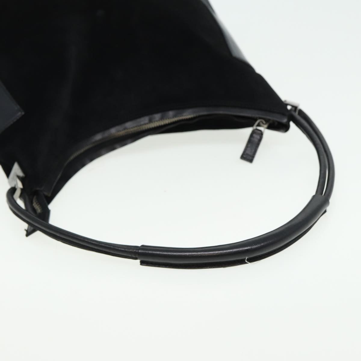 GUCCI Shoulder Bag Suede Black 001 3766 81827
