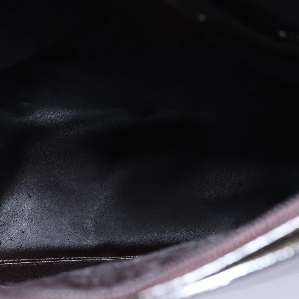 GUCCI Bamboo Shoulder Bag Enamel Brown 001 2122 3006 81842
