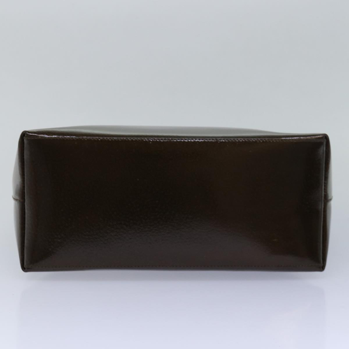 GUCCI Bamboo Shoulder Bag Enamel Brown 001 2122 3006 81842