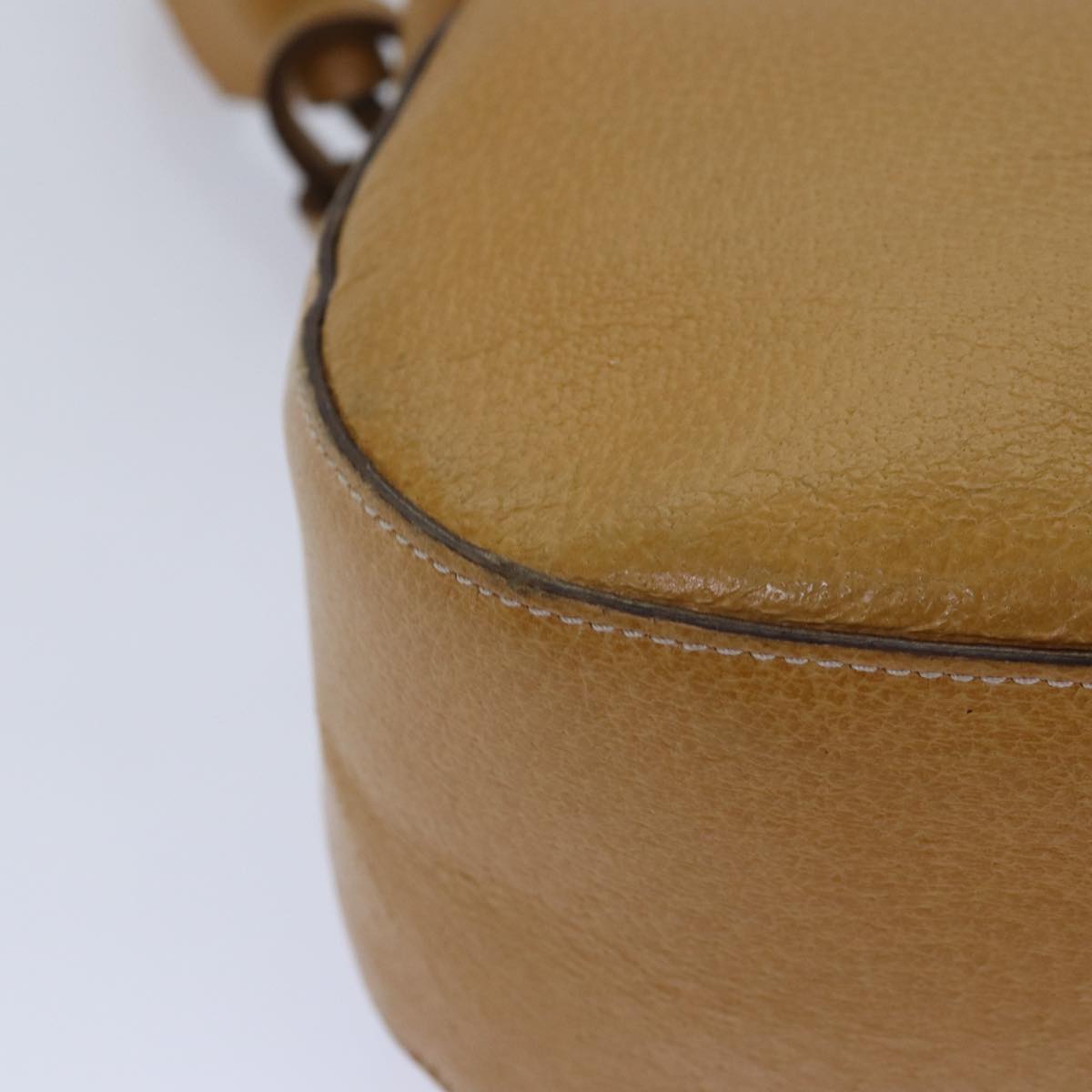 GUCCI Shoulder Bag Leather Yellow 001 2058 81846
