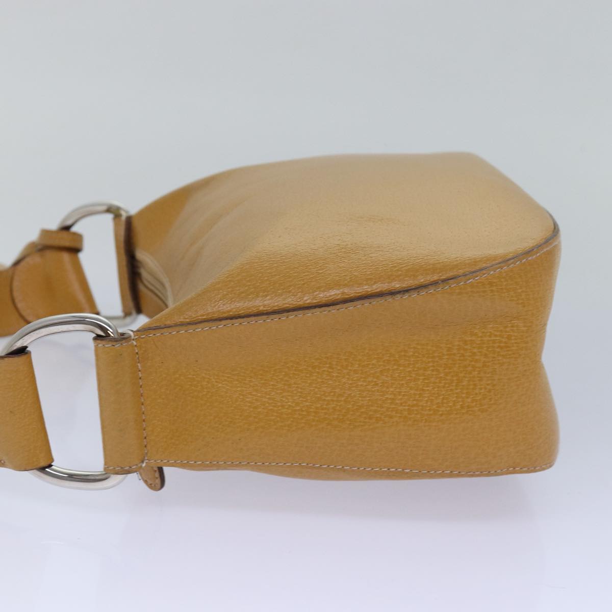 GUCCI Shoulder Bag Leather Yellow 001 2058 81846