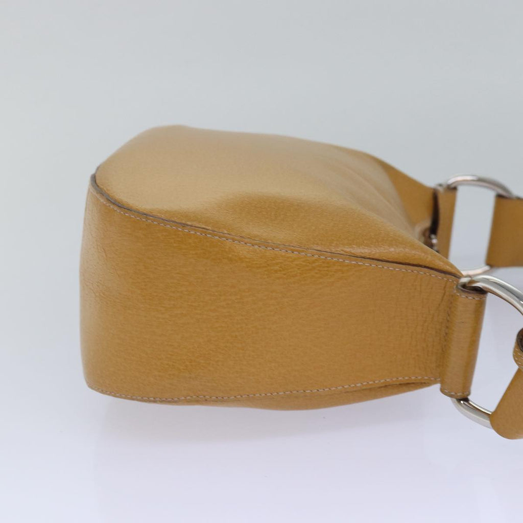 GUCCI Shoulder Bag Leather Yellow 001 2058 81846