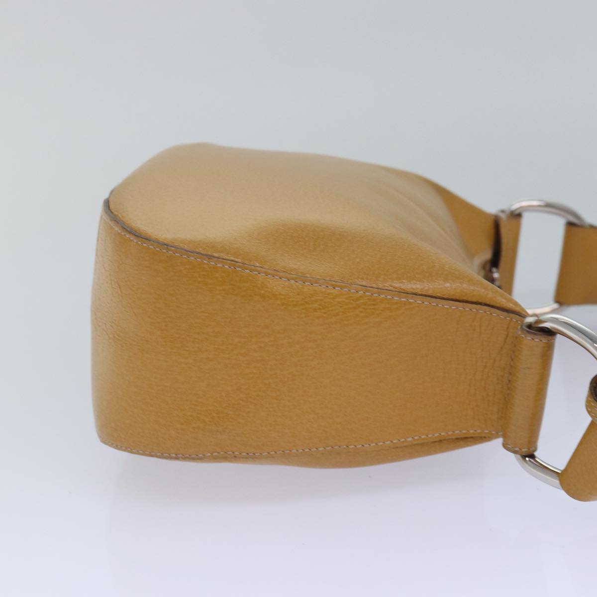 GUCCI Shoulder Bag Leather Yellow 001 2058 81846