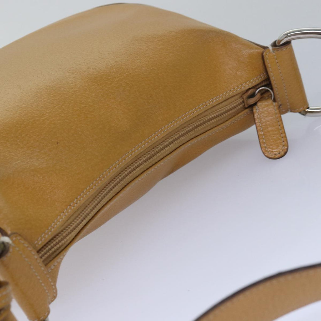 GUCCI Shoulder Bag Leather Yellow 001 2058 81846