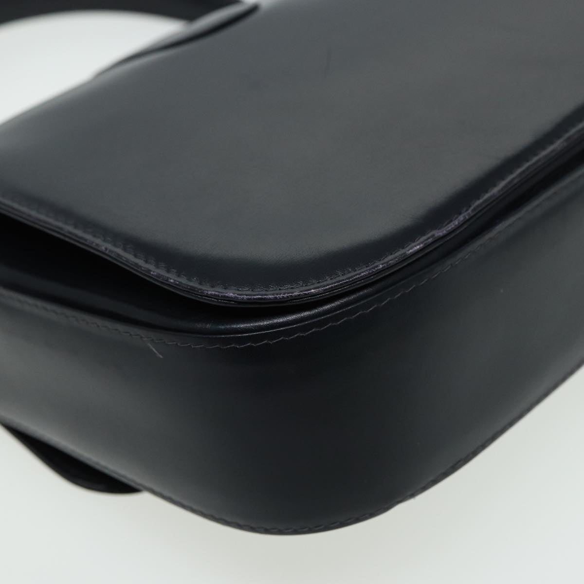 GUCCI Hand Bag Leather Black 81848
