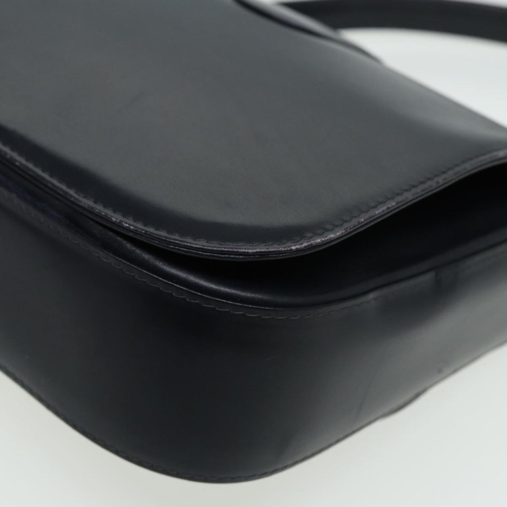 GUCCI Hand Bag Leather Black 81848