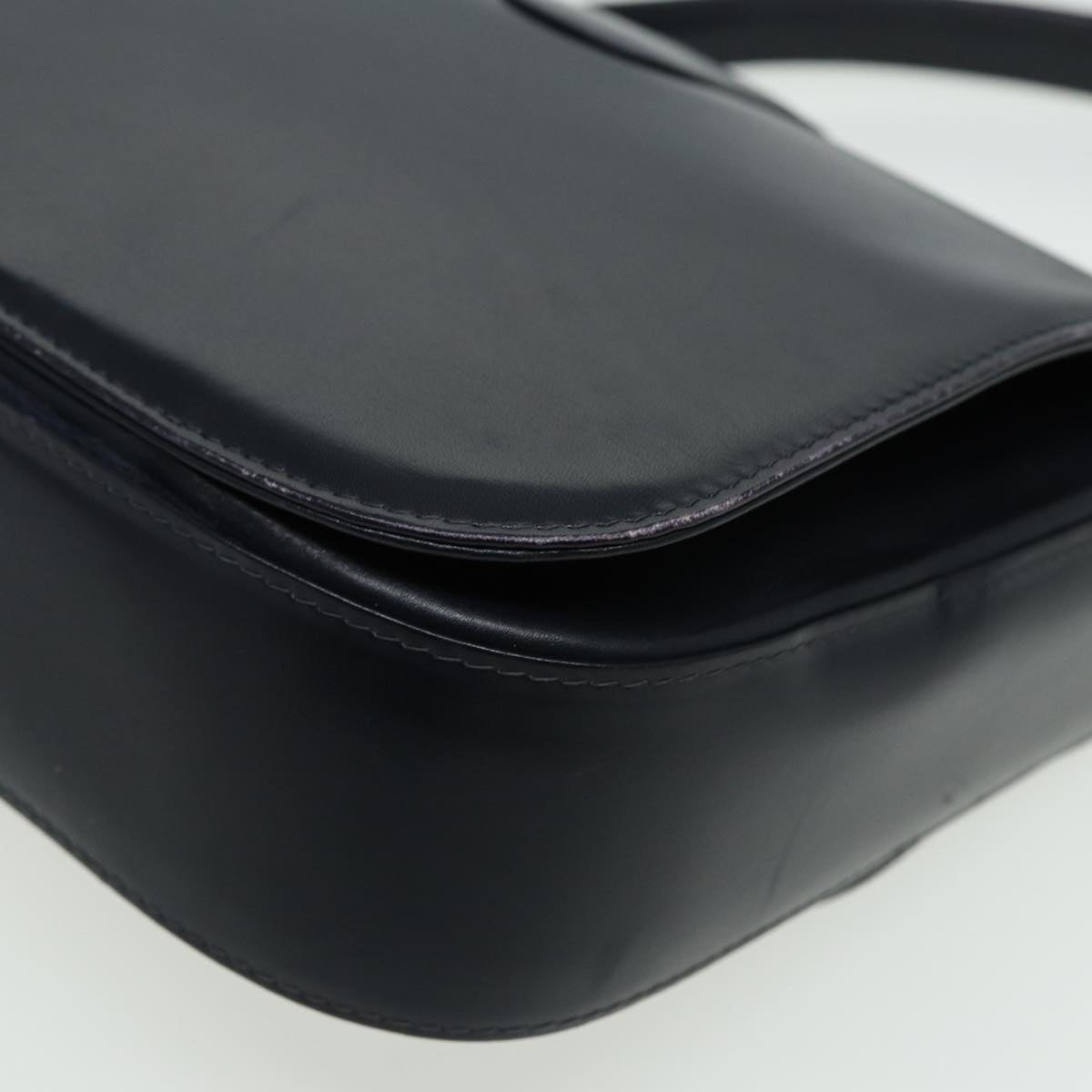GUCCI Hand Bag Leather Black 81848
