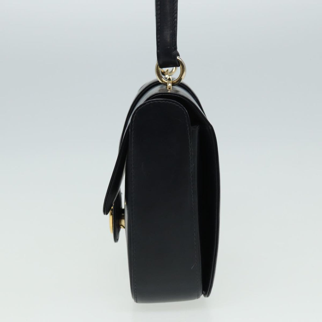GUCCI Hand Bag Leather Black 81848