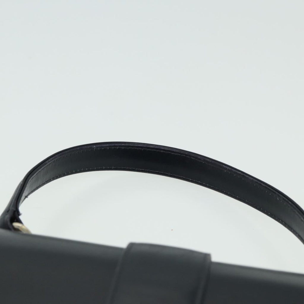 GUCCI Hand Bag Leather Black 81848