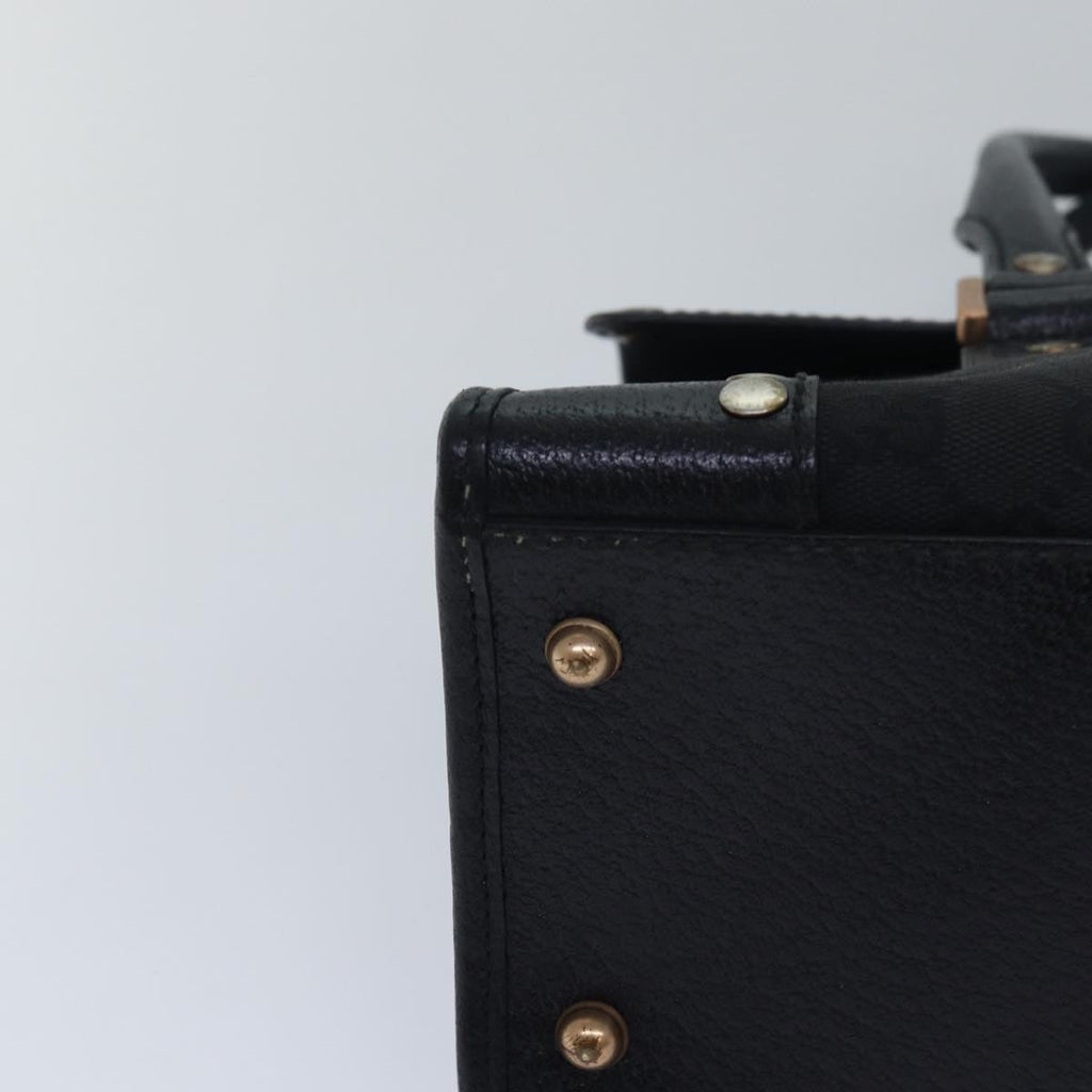 GUCCI GG Canvas Hand Bag Black 124286 81873